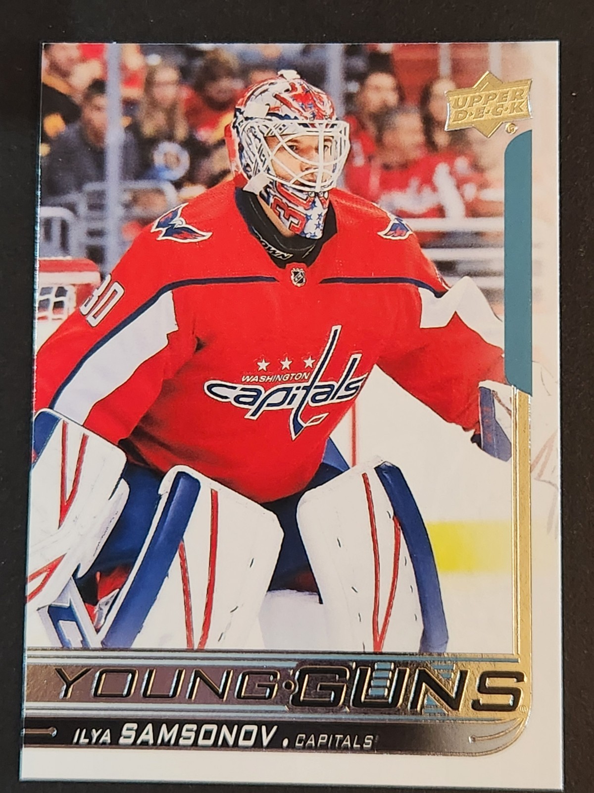 ILYA SAMSONOV #463 2018-19 Upper Deck YOUNG GUNS RC CAPITALS/GOLDEN KNIGHTS