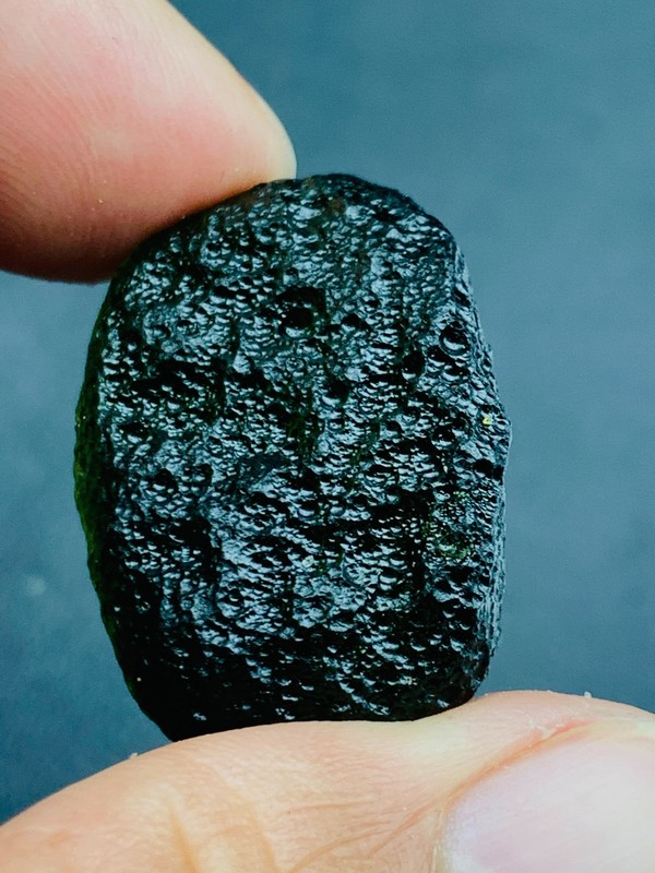 carats RAW MOLDAVITE from Czech Republic Meteorite impact with a COA