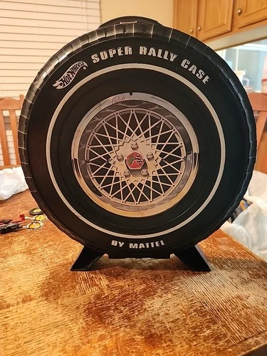 Vintage Mattel 1968 Hot Wheels 24 Car Diecast Super Rally Collectors Wheel Case