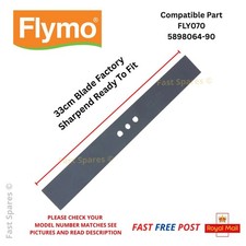 FLYMO Glider Compact 330AX 330VC 330VCX Lawnmower Blade 33cm FLY070 FAST UK POST
