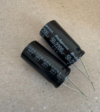 2pcs Rubycon 2200uf 50v Radial Electrolytic Capacitors /Replacing 35v 25v