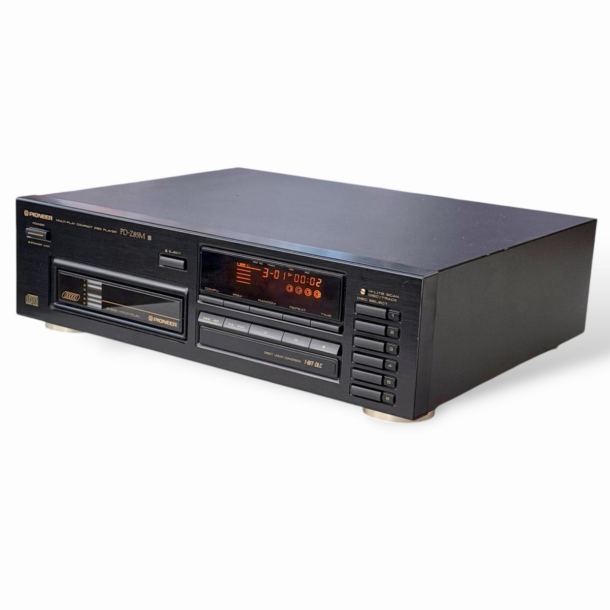 Pioneer PD-Z85M 6 CD Player Multi Changer w/ Cartridge Tested