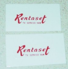 Pair Matchbox TV Service Van Rentaset Stickers MB-62B1