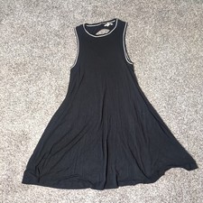 American Eagle Outfitters Soft & Sexy Dress Womens M Black Swing Trapeze Cut Out