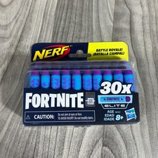 NERF Fortnite Official 30 Dart Elite Refill Pack- Battle Royal 