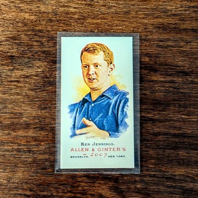 KEN JENNINGS #319 Topps 2007 Allen & Ginter Jeopardy - SP Mini