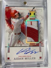 2025 Panini Impeccable AIDAN MILLER Elegance Patch Auto HOLO Silver /25 MINT(RC)