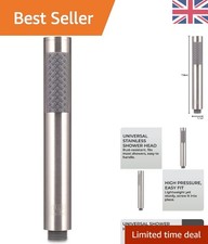 Lightweight High Pressure Shower Head - Screw-On Stainless Steel Replacement