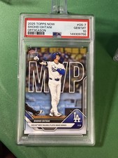 2025 Topps Now Shohei Ohtani #OS-7 NL MVP Most Valuable Player Award PSA 10