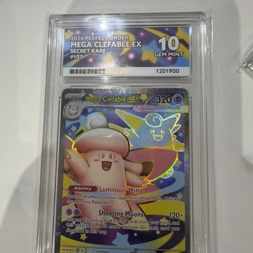 2026 Pokemon Perfect Order Mega Clefable ex 103/088 Ace 10