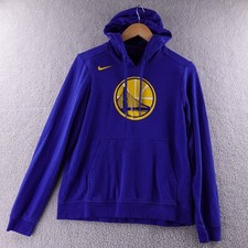 Nike Golden State Warriors NBA Hoodie Youth Medium Blue Pullover Long Sleeve