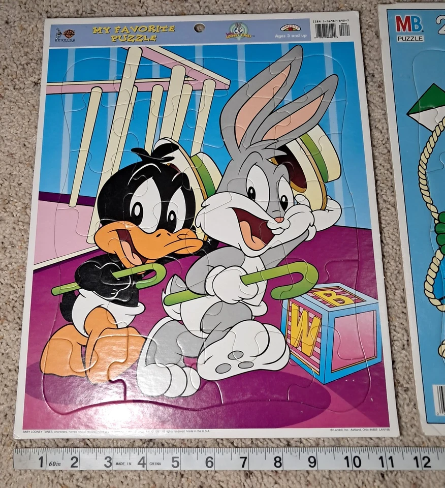 De colección. Juego de 2 rompecabezas de mesa '93 Barney & Baby Bop & '97 Baby Looney Tunes Foto 3 de 4