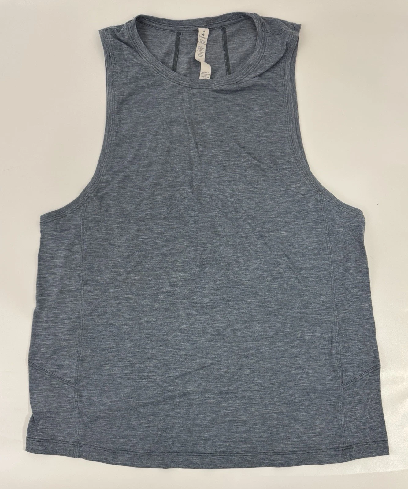 lululemon box it out muscle heathered night tide tank-top
