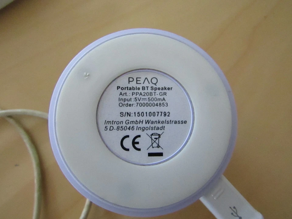 PEAQ PPA 103-WT Tragbarer Lautsprecher - Bild 3 von 3