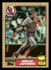 1987  Topps Wally Joyner All-Star Rookie Gold Cup Trophy RC #80 Near Mint NM