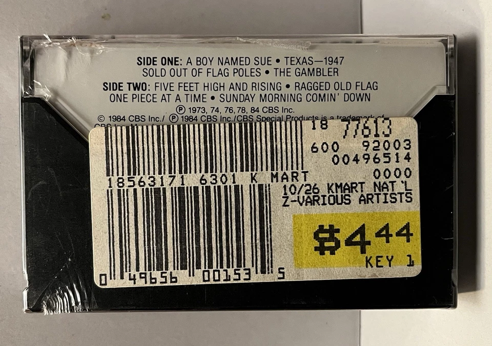 Johnny Cash - A Boy Named Sue (Cassette, 1984) Brand NEW - Sealed - Image 2 of 2