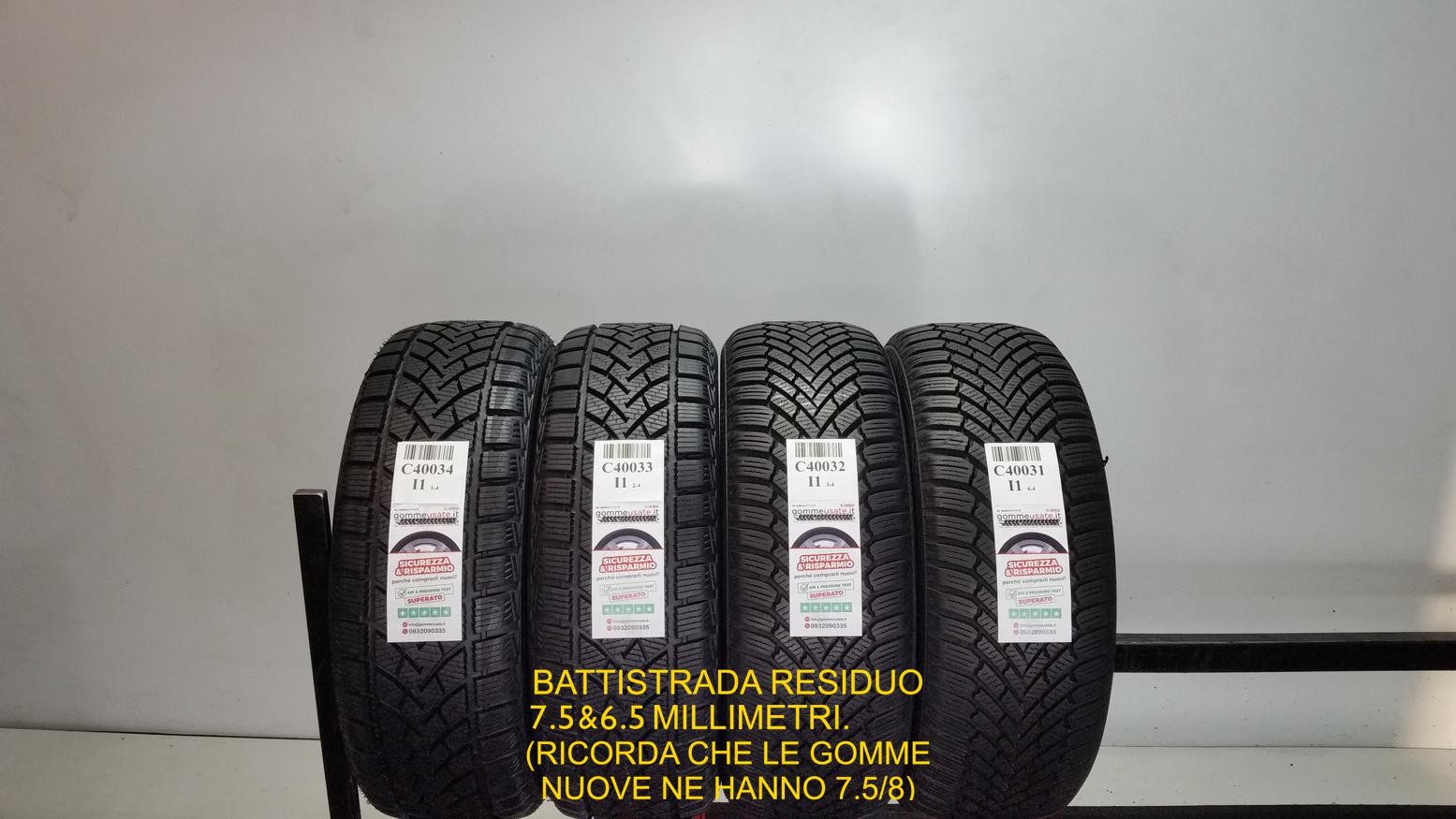 GOMME USATE TERMICHE 195/55R15 85H CONTINENTAL E WINDFORCE PNEUMATICI C40034