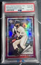 PSA 10 2022 Transcendent Collection Brandon Crawford #100  #3/4 Gem Mint