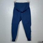 Carhartt Women Maternity M Navy Blue Force Essential Jogger Scrub Pants Pockets