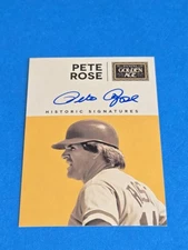 PETE ROSE - 2014 PANINI GOLDEN AGE HISTORIC SIGNATURES AUTOGRAPH CARD #PTE