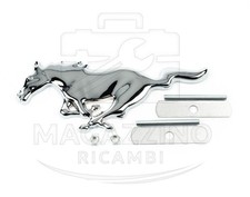 Silver Chrome Metal Running Horse Emblem Badge For Ford Mustang Grille 6