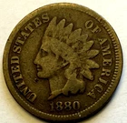 1880 Indian Head Cent