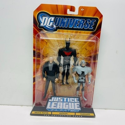 Bruce Wayne Batman Beyond Warhawk Justice League Unlimited 3 pk 4'' NIP