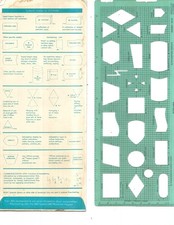 VTG ORIGINAL 1976 IBM Flowcharting Template Model GX20-8020-1 U/M 010 