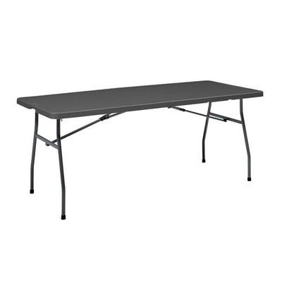 6ft Folding Table Portable Indoor Outdoor Scratch Resistant Easy Carry Handle
