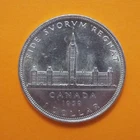 1939 CANADA Silver Dollar BU Cond - Royal Visit Parliament Building