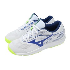 Mizuno Break Shot 5 AC White Blue Men Unisex All Court Tennis Shoes 61GA2540-20