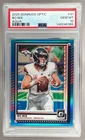 148246385 Bo Nix 2025 Panini Donruss Optic #31 Aqua Prizm /349 PSA 10