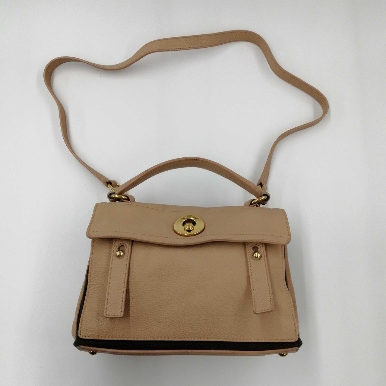 Borsa a tracolla Yves Saint Laurent YSL M Two in pelle marrone