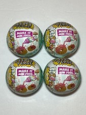 MGA's Mini Verse Make It Mini Food Cafe Series 3 - Lot Of 4 Balls