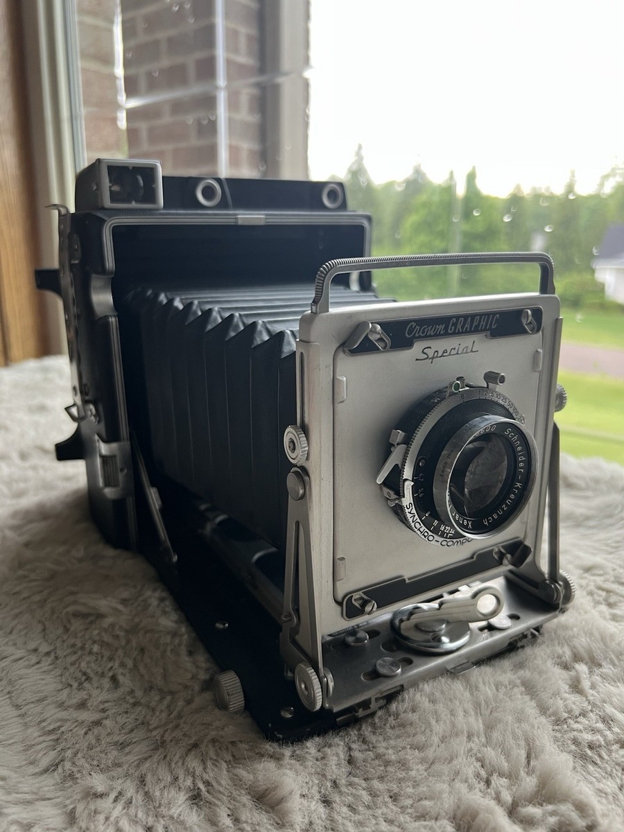 GRAFLEX CROWN GRAPHIC “SPECIAL” 4x5 PRESS CAMERA w/ XENAR GRAFLEX CROWN GRAPHIC “SPECIAL” 4x5 PRESS CAMERA w/ XENAR