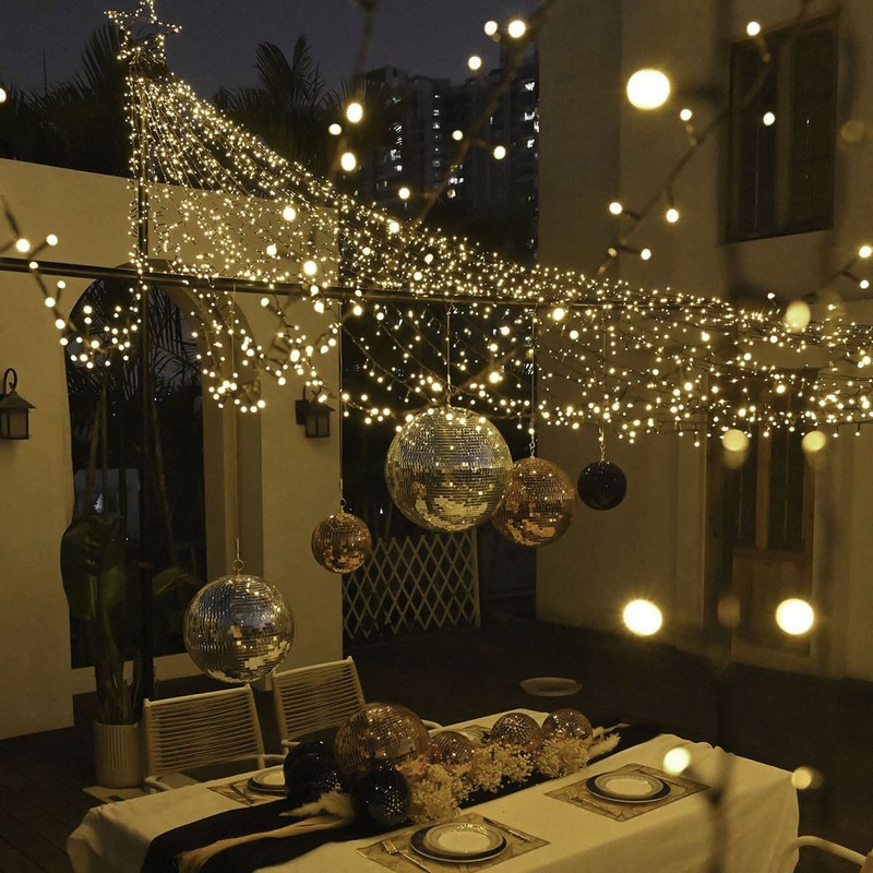 Yescom 120V Party Tent Lights Kit with 4840LED String 20' Pole for Event Outdoor