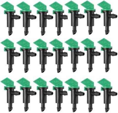 4 GPH Drip Irrigation Emitters - 200 Pcs Blue Flag Drippers, 16L/H Green