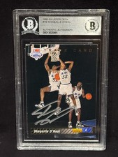 SHAQUILLE O'NEAL MAGIC 1992 UPPER DECK TRADE CARD ROOKIE AUTOGRAPH AUTO BECKETT