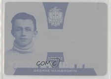 2017 Leaf Men Vezina Winner Printing Plate Cyan 1/1 George Hainsworth HOF 2d8