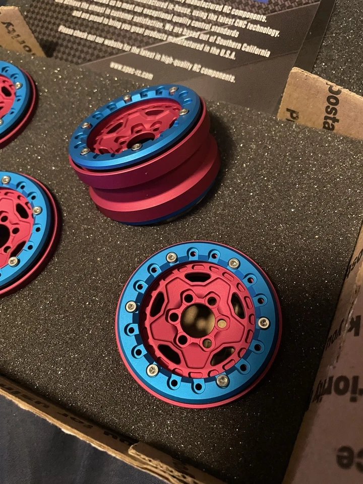 Spec Rc 1/10 Scale Crawler MATTE PINK COMPCUT 1.9x1.0 ET+3 / SBR19-X21 rings - Image 4 of 4