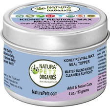 Organic Pet Systems Kidney Revival Max Meal Topper for Dogs  Cats, 6 oz