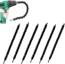 6 Pack Flexible Drill Bit Extension, 11.6 Inch Superbit Screwdriver Flexible, Be