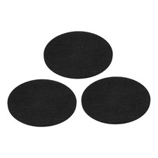 3Pcs 5.5" Diameter Adhesive Non-Slip Backed Felt 5mm Thickness Black