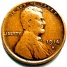 1914-S Lincoln Cent Wheat Penny VF+ only 4.1 M minted in San Francisco Rare San Francisco Lincoln Wheat