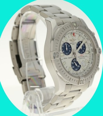 Breitling Colt #A73388 Chronograph Swiss Superquartz SS Watch 44MM