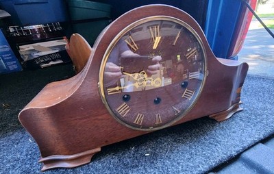 Vintage Welby Elgin Mantel Clock Chime West Germany Parts/repair 