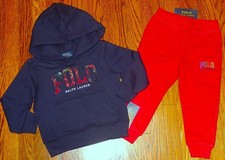 POLO RALPH LAUREN AUTHENTIC TODDLERS BOYS BRAND NEW ORIGINAL 2Pc SET Sz 2T, NWT