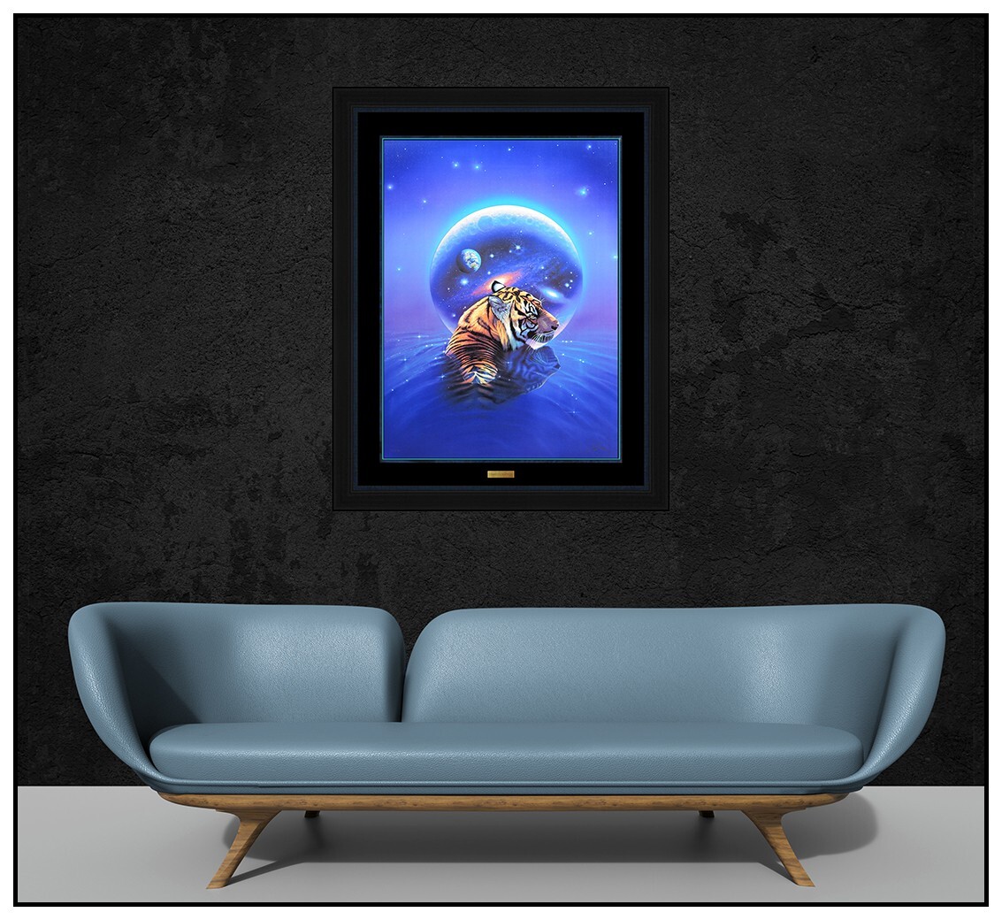 「The Secret Path」THE ART OF LASSEN　サイン入り Christian Riese Lassen Original Secret Path Tiger Giclee