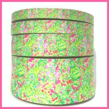 3 yds Lilly Inspired Chimply Chic 5/8" 7/8" 1.5" 3" Grosgrain Ribbon