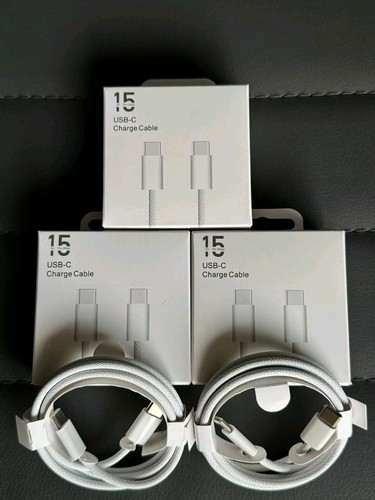 3er Pack iPhone 15 16 Pro Max USB-C auf USB-C Kabel Ladegerät Typ C Ladekabel